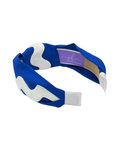 Load image into Gallery viewer, White Ric Rac on Royal Blue
