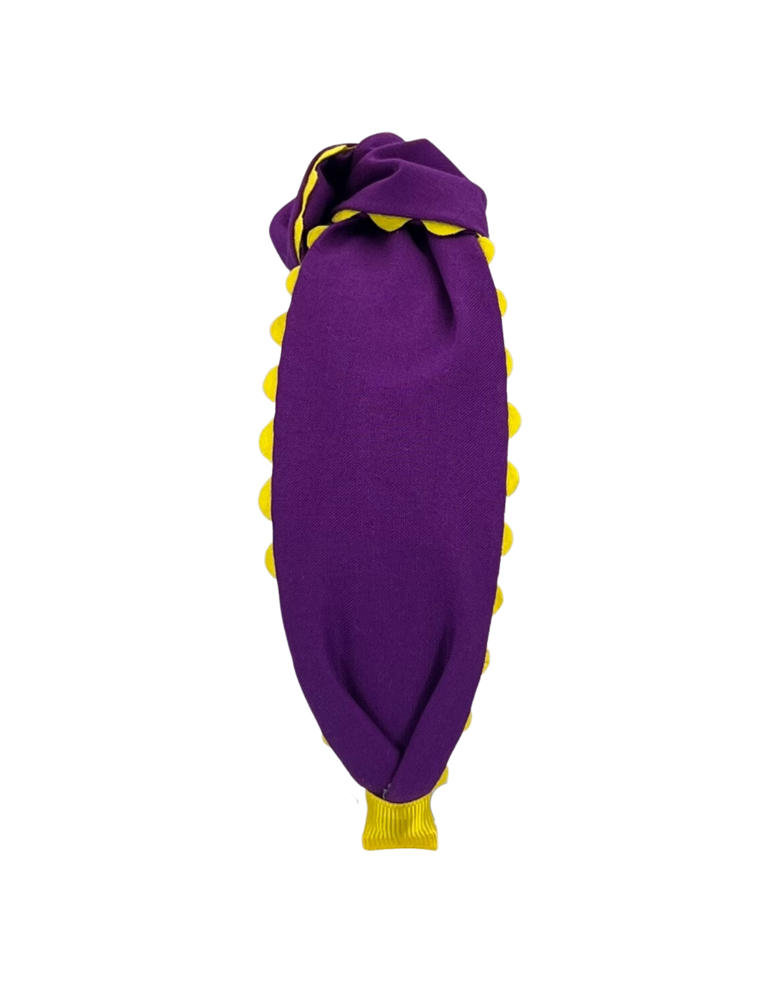 Yellow Scallop on Purple